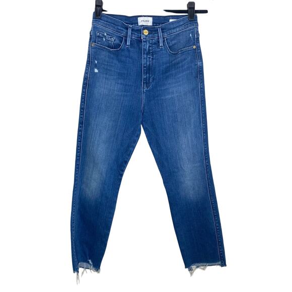 FRAME Le Pixie Sylvie Slender Straight Jeans 28 - Picture 1 of 10